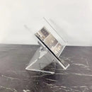 GobekUsa Acrylic Geometric Bookshelf Magazine Rack Desktop Organizer Home Decor Storage