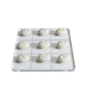 Acrylic Chessboard & Resin Pebble Chess Pieces Set for Home Decor - GobekUsa