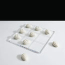 Acrylic Chessboard & Resin Pebble Chess Pieces Set for Home Decor - GobekUsa