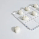 Acrylic Chessboard & Resin Pebble Chess Pieces Set for Home Decor - GobekUsa