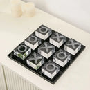GobekUsa Geometric Crystal Chess Set Glass Craft Decor Figurines Home Decor Accessory