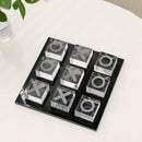 GobekUsa Geometric Crystal Chess Set Glass Craft Decor Figurines Home Decor Accessory