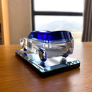 GobekUsa Crystal Car Figurine Glass Model Ornament Table Decor Gift