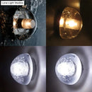 GobekUsa Modern Clear Bubble Crystal Wall Sconce Hemisphere - Warm/White Light for Hallway & Living Room