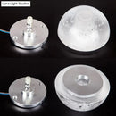 GobekUsa Modern Clear Bubble Crystal Wall Sconce Hemisphere - Warm/White Light for Hallway & Living Room