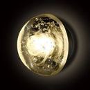 GobekUsa Modern Clear Bubble Crystal Wall Sconce Hemisphere - Warm/White Light for Hallway & Living Room