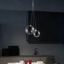 GobekUsa Bubble Glass Chandeliers Pendant Lights for Kitchen Island and Dining Room