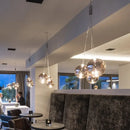 GobekUsa Bubble Glass Chandeliers Pendant Lights for Kitchen Island and Dining Room