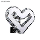 GobekUsa Stainless-Steel LED Heart Sconce - Modern Clear Crystal Wall Lamp in Warm/White Light