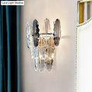 GobekUsa Clear Crystal Wall Sconce with Three Tapered Lights - Modern Wall Mount Fixture