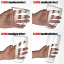 Modern clear double wall borosilicate glass mug kitchen coffee cup by Decorbites