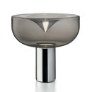 GobekUsa Aella Table Lamp: Elegant Clear Glass Luxury Art Desk Lamp for Office, Bedroom, and Foyer