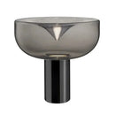 GobekUsa Aella Table Lamp: Elegant Clear Glass Luxury Art Desk Lamp for Office, Bedroom, and Foyer