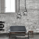 GobekUsa Glass Hanging Lamps Leather Pendant Light Fixture for Kitchen Living Room Bedroom