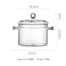 GobekUsa Glass Cooking Pot - Heat-Resistant Stove Pot for Boiling Water, Cooking Noodles, and Making Soup