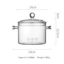 GobekUsa Glass Cooking Pot - Heat-Resistant Stove Pot for Boiling Water, Cooking Noodles, and Making Soup