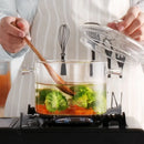 GobekUsa Glass Cooking Pot - Heat-Resistant Stove Pot for Boiling Water, Cooking Noodles, and Making Soup