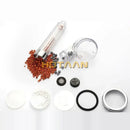 Modern clear glass crystal anion handheld shower head bathroom filter by Decorbites