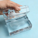 GobekUsa Clear Ice Cube LED Table Lamp for Modern Bedroom Decor