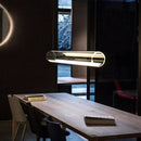 GobekUsa Clear Glass Cylinder Chandelier | Modern Indoor Suspension Light