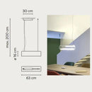 GobekUsa Clear Glass Cylinder Chandelier | Modern Indoor Suspension Light