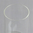 Modern clear glass cylinder lamp shade for bathroom vanity light by Decorbites