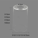Modern clear glass cylinder lamp shade for bathroom vanity light by Decorbites
