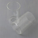Modern clear glass cylinder lamp shade for bathroom vanity light by Decorbites