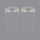 Modern clear glass cylinder lamp shade for bathroom vanity light by Decorbites