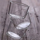 Modern clear glass dessert cup set dining room pudding glassware by Decorbites