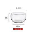 Modern clear glass salad bowl set kitchen food storage box by Decorbites