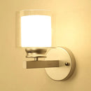 GobekUsa Modern Clear Glass Sconce Lighting - 1 Light Wall Mounted Fixture in Black/Chrome