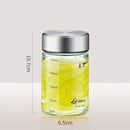 Modern clear glass sealed jug kitchen storage jar with stainless lid by Decorbites
