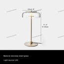 GobekUsa Clear Glass Table Lamp – Luxury Desk Light for Home Decor & Study