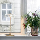 GobekUsa Clear Glass Table Lamp – Luxury Desk Light for Home Decor & Study