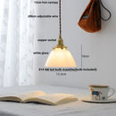 GobekUsa Glass LED Pendant Lamp, Modern Nordic Style, Adjustable 2m Wire, Copper Socket