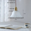 GobekUsa Glass LED Pendant Lamp, Modern Nordic Style, Adjustable 2m Wire, Copper Socket