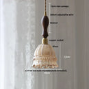 GobekUsa Glass LED Pendant Lamp, Modern Nordic Style, Adjustable 2m Wire, Copper Socket