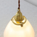 GobekUsa Glass LED Pendant Lamp, Modern Nordic Style, Adjustable 2m Wire, Copper Socket