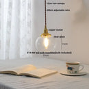 GobekUsa Glass LED Pendant Lamp, Modern Nordic Style, Adjustable 2m Wire, Copper Socket