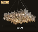 GobekUsa Elegant Crystal Chandelier for Living Room, Bedroom & Dining Area