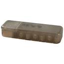 Modern clear & gray desk organizer cable box – bedroom charging case by Decorbites
