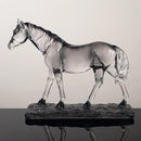 GobekUsa Clear Horse Resin Sculpture Decorative Figurine Home Decoration