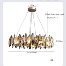 GobekUsa Crystal LED Chandelier: Modern Luxury Indoor Hanging Lamp, Living Room Decor