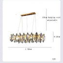 GobekUsa Crystal LED Chandelier: Modern Luxury Indoor Hanging Lamp, Living Room Decor