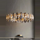 GobekUsa Crystal LED Chandelier: Modern Luxury Indoor Hanging Lamp, Living Room Decor