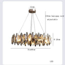 GobekUsa Crystal LED Chandelier: Modern Luxury Indoor Hanging Lamp, Living Room Decor