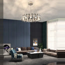 GobekUsa Crystal LED Chandelier: Modern Luxury Indoor Hanging Lamp, Living Room Decor