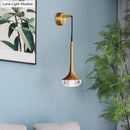 GobekUsa Modern Clear Textured Glass Wall Sconce with Flared Design - 1 Bulb Wall Mount Lighting for Living Room
