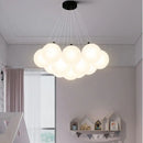 GobekUsa Bubble Glass Ball Pendant Lights Chandelier for Living Room Bedroom Kitchen Kids G9 LED